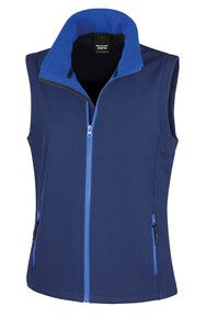 Result R232F - Core Ladies Printable Softshell Bodywarmer Navy/ Royal