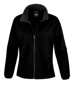 Result R231F - Core Ladies Printable Soft Shell Black / Black