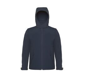 B&C BC650 - Hooded Softshell Men Navy