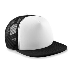 Beechfield BF64B - Junior Vintage Snapback Trucker Black/White