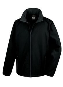 Result RS231 - Mens Printable Soft-Shell Jacket Black/Black