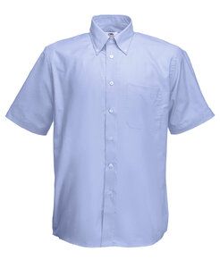 Fruit of the Loom SC405 - Oxford Shirt Short Sleeves (62-112-0) Oxford Blue