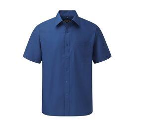 Russell Collection JZ935 - Mens Short Sleeve Polycotton Easy Care Poplin Shirt