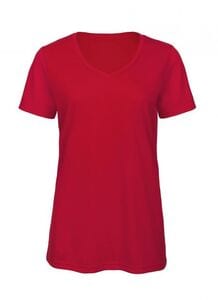 B&C BC058 - TW058 V Tri-Blend Women Red