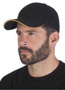 Black&Match BM911 - Casquette 6 Pans Black/Black