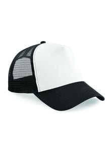 Beechfield BF640 - Half Mesh Trucker Black/White