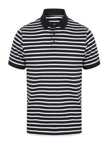 Front Row FR230 - Striped Jersey Polo Shirt Navy/White