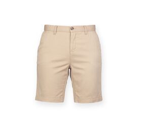 Front row FR606 - Ladies Stretch Chino Shorts Stone