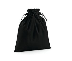 Westford mill WM118 - Organic Cotton Draw Cord Bag Black