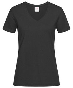 Stedman STE2700 - T-shirt V-Neck Classic-T SS for women Stedman Black Opal