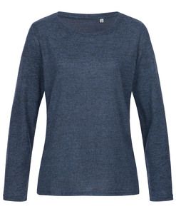 Stedman STE9180 - Long sleeve pullover for women Stedman - KNIT Marina Blue Melange