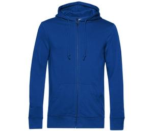 B&C BCU35B - Organic Zipped Hoodie Royal blue