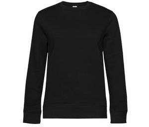 B&C BCW01Q - Straight Sleeve Sweatshirt 280 QUEEN Black Pure