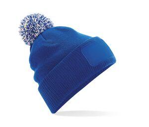Beechfield BF443 - Snowstar® Beanie with marking area Bright Royal/ Off White