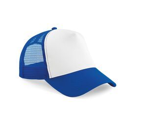 Beechfield BF640 - Half Mesh Trucker Bright Royal / White