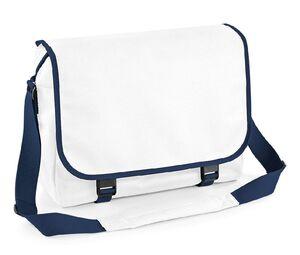 BagBase BG210 - Messenger Bag White/ French Navy