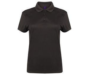 Henbury HY461 - Women's Polo stretch polyester Dark Grey