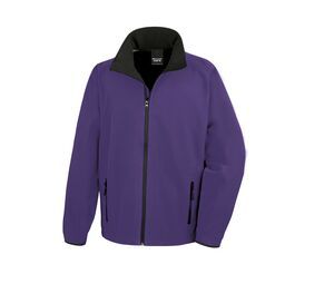 Result RS231 - Mens Printable Soft-Shell Jacket Purple/ Black