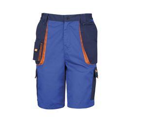 RESULT RS319 - Short de travail Lite Royal/Navy/Orange