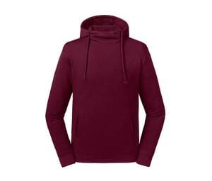 RUSSELL RU209M - Sweat capuche organique Burgundy