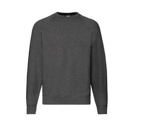 Fruit of the Loom SC260 - Raglan Sweat (62-216-0) Dark Heather Grey