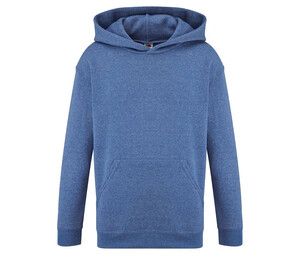 Fruit of the Loom SC371 - Kids Hooded Sweat (62-034-0) Retro Heather Royal