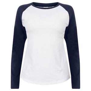SF Women SK271 - Womens long-sleeved baseball T-shirt