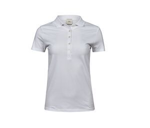 Tee Jays TJ145 - Womens luxury stretch polo White