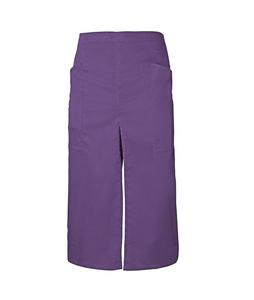 VELILLA V4209 - LONG APRON WITH OPENING AND POCKETS Purple