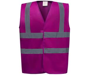 Yoko YK100 - High visibility 2 b&b vest Child (HVW100CH) Raspberry