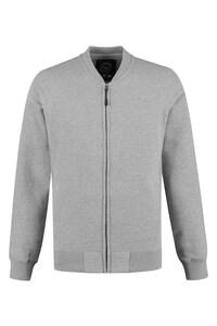 LEMON & SODA LEM3224 - Heavy Sweater Cardigan Unisex Grey Heather