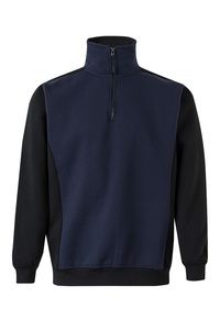 Velilla 105703 - TWO-TONE QUARTERZIP SWEATSHIRT Navy Blue/Black