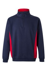 Velilla 105704 - TWO-TONE QUARTERZIP SWEATSHIRT