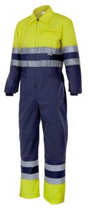 Velilla 151 - HV TWO-TONE OVERALL MARINE BLUE/HI-VIS YELLOW