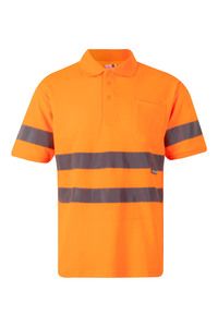 Velilla 305512 - HV SS COTTON POLO Hi-Vis Orange