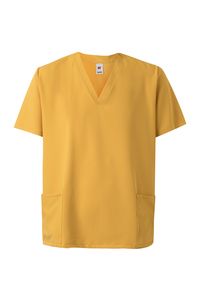 Velilla 535207 - MICROFIBER SCRUB TOP Mustard