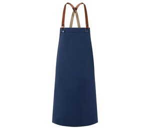 KARLOWSKY KYLS37 - Sustainable bib apron Steel Blue