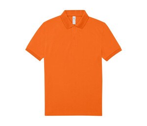 B&C BCU424 - Short-sleeved fine piqué poloshirt Pure Orange