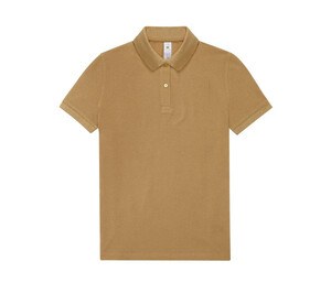 B&C BCW461 - Short-sleeved high density fine piqué polo shirt Meta Gold
